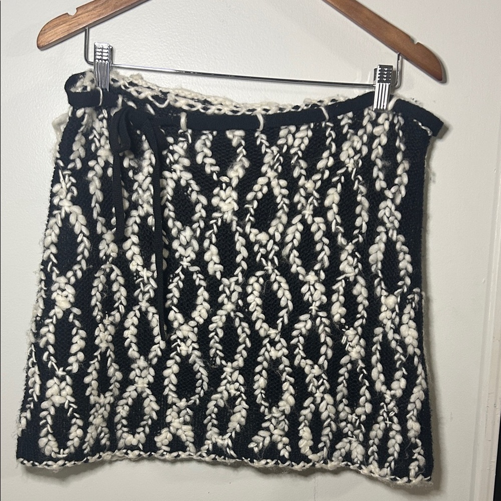 Milly of New York Wool Blend Mini Skirt